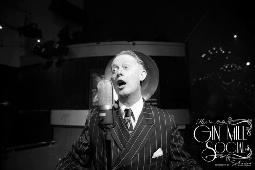 Your authentic 1920s-30s singer, Greg Poppleton, leading The Bakelite Broadcasters